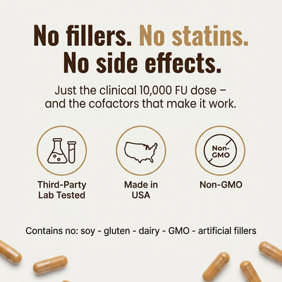 No fillers no statins third party tested