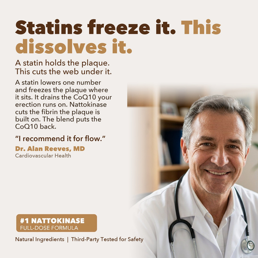 Statins freeze it. This dissolves it - Dr. Alan Reeves